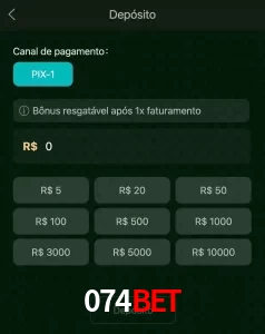 deposits 074BET